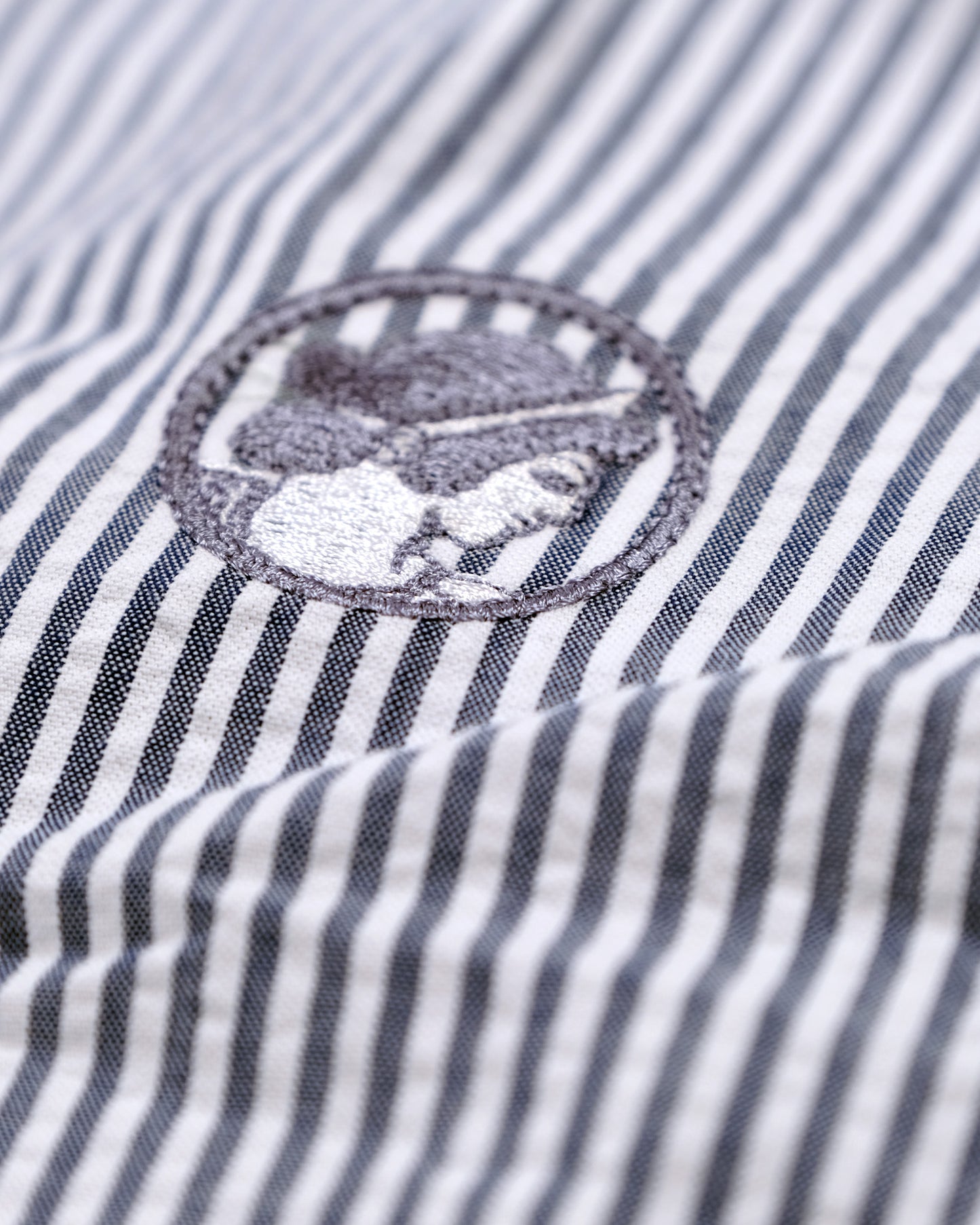 Bari Seersucker Shirt White/Blue