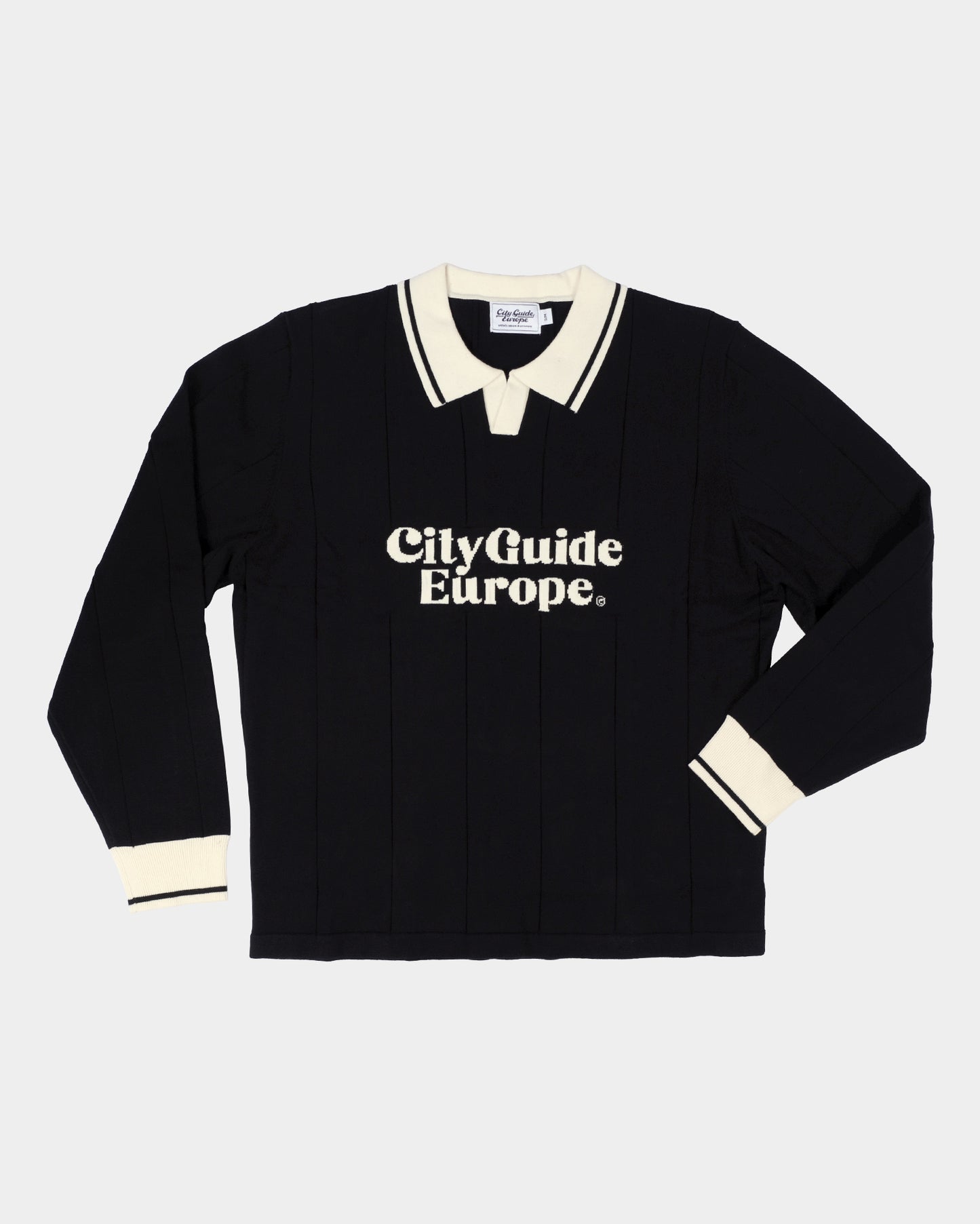 Calcio Knitted Polo Black/Natural