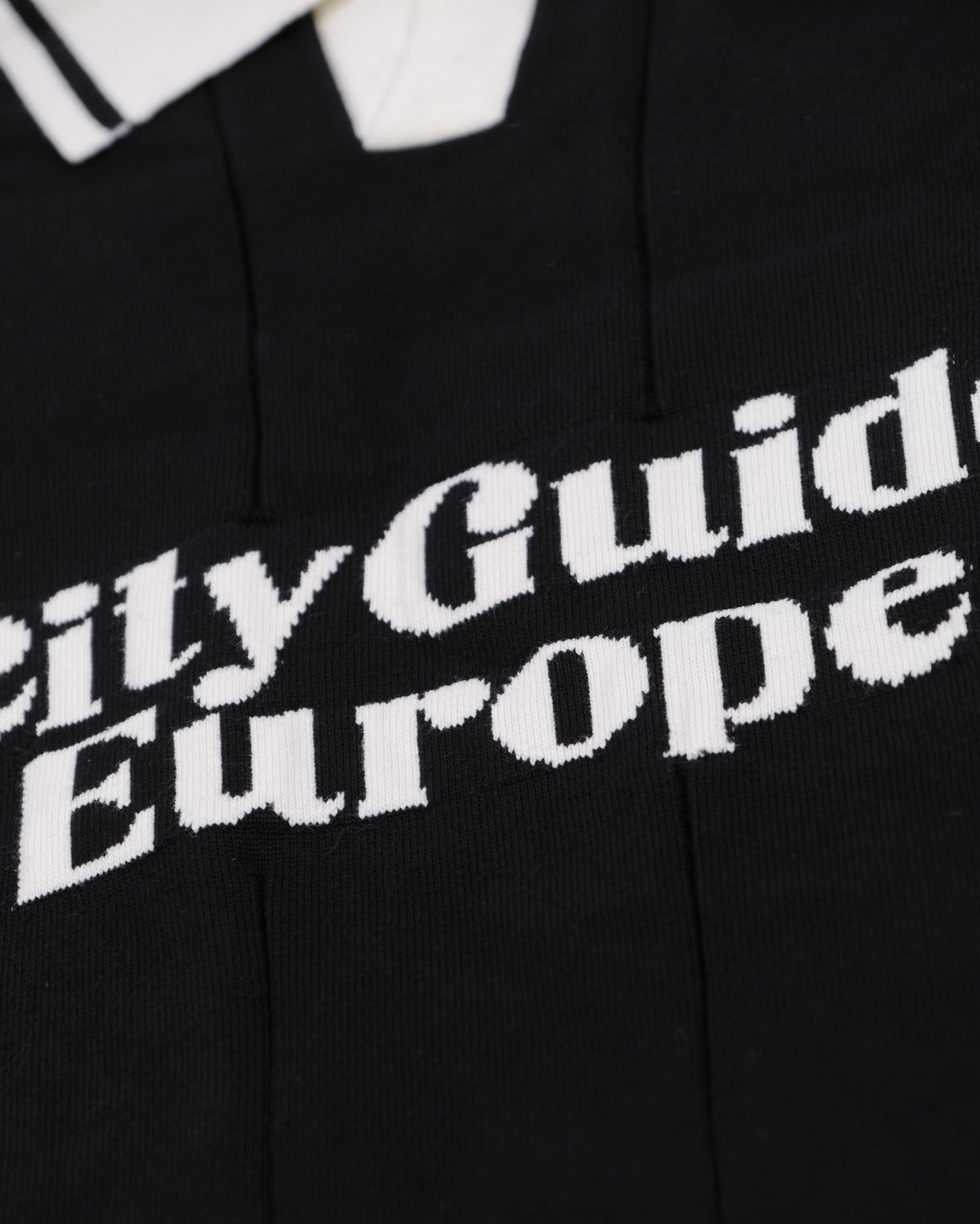 Calcio Knitted Polo Black/Natural