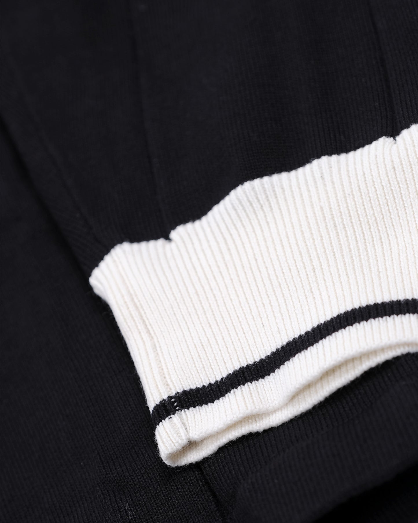 Calcio Knitted Polo Black/Natural