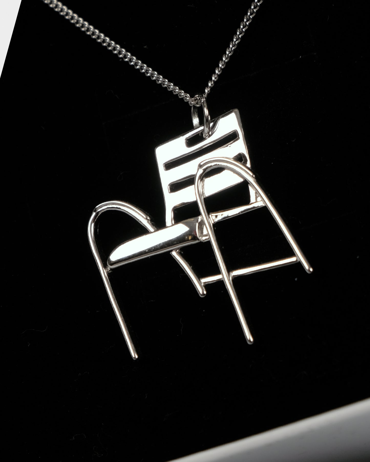 La Chaise Bleue Sterling Silver Necklace