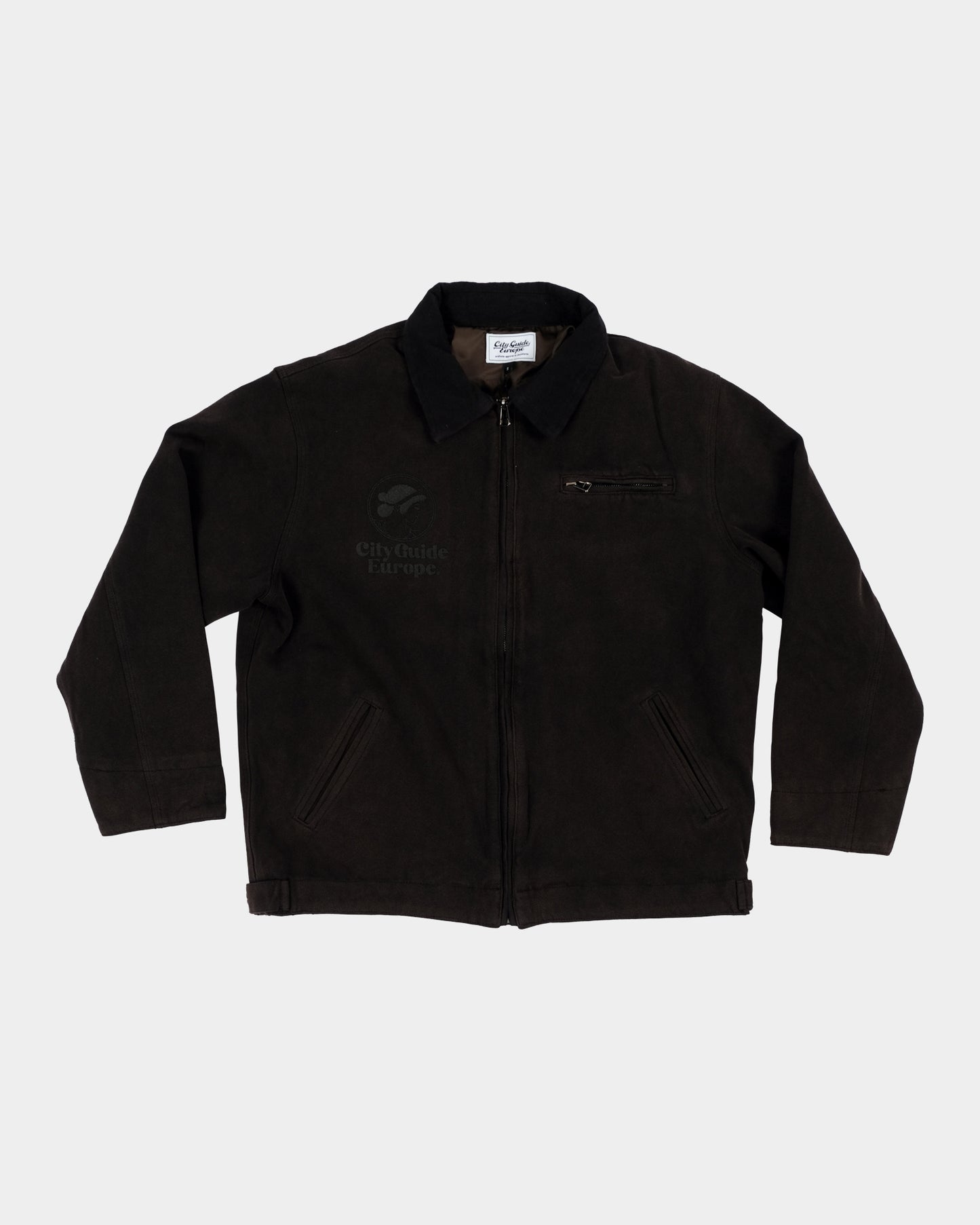 Pistone Washed Canvas Jacket Black