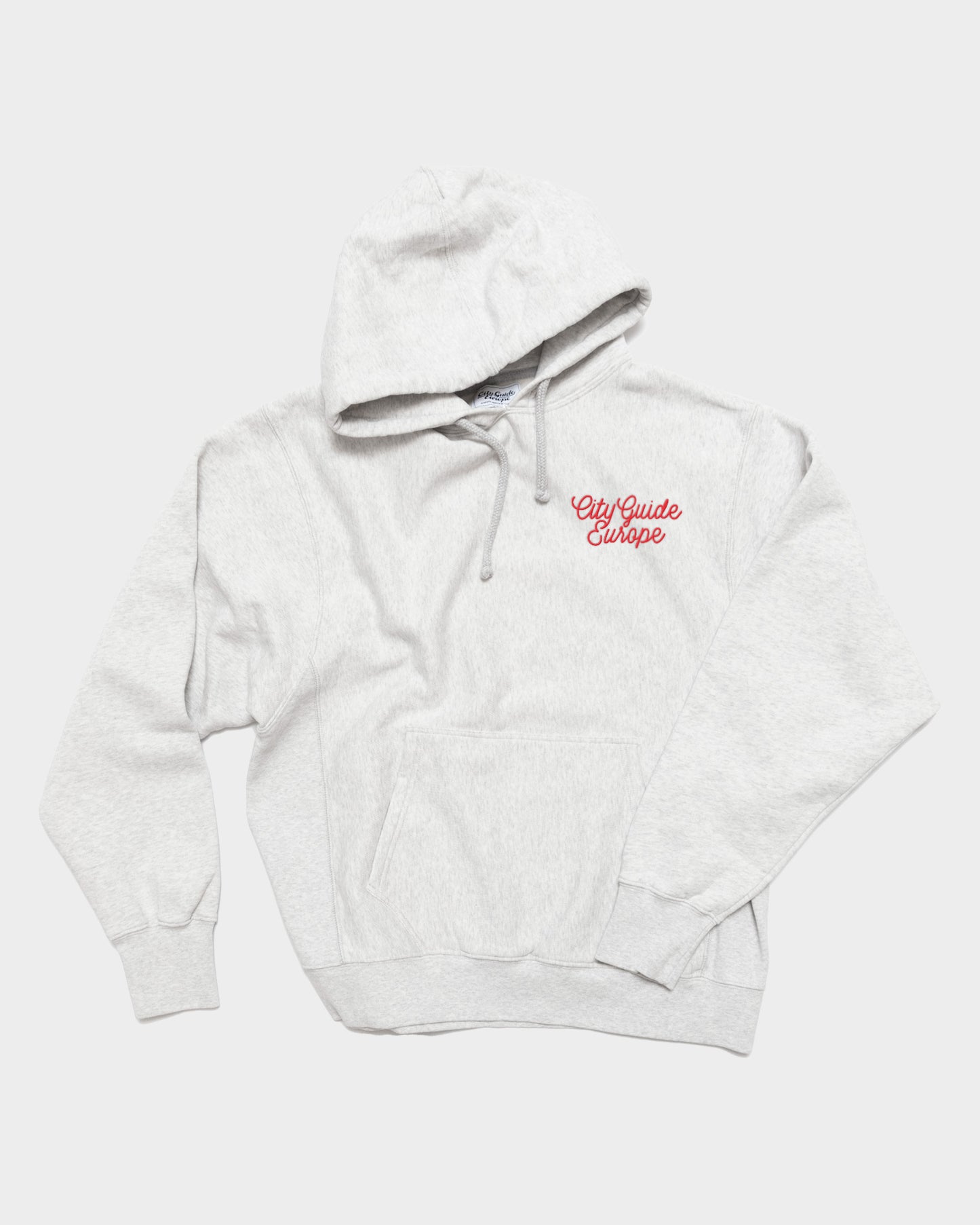 Deco Embroidery Hoodie Grey Melange