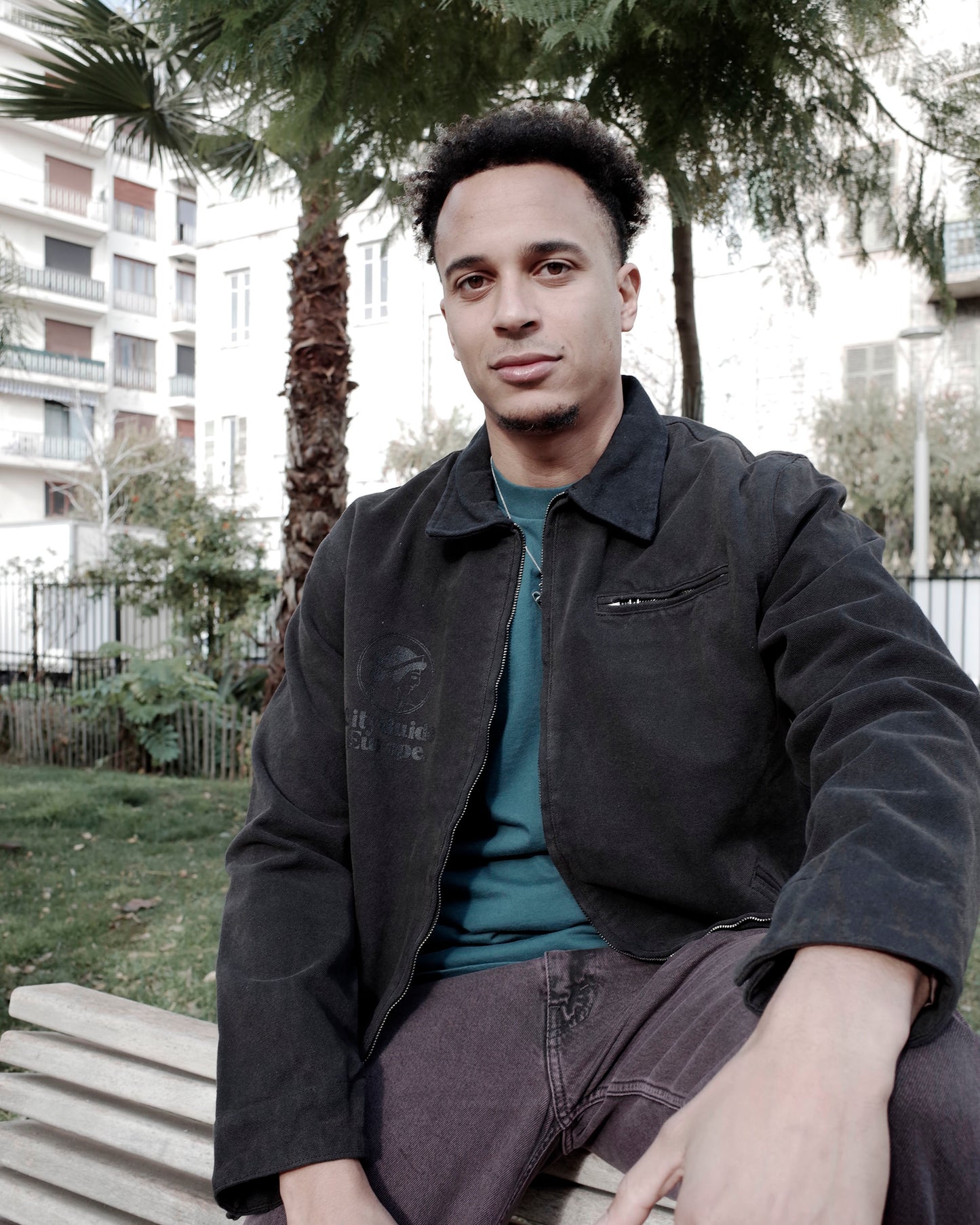 Pistone Washed Canvas Jacket Black