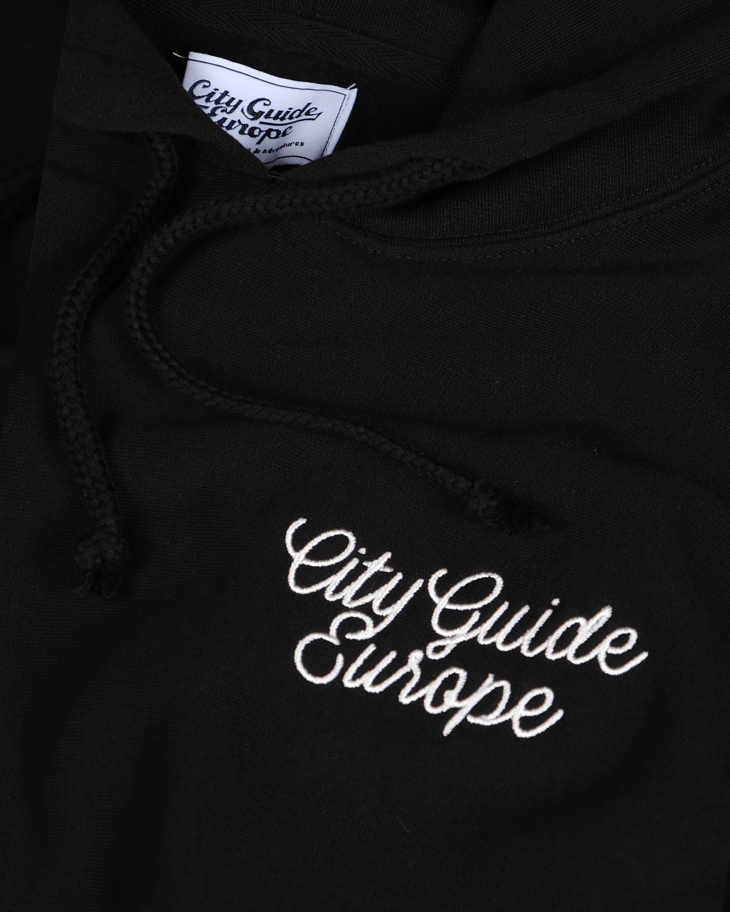 Deco Embroidery Hoodie Black