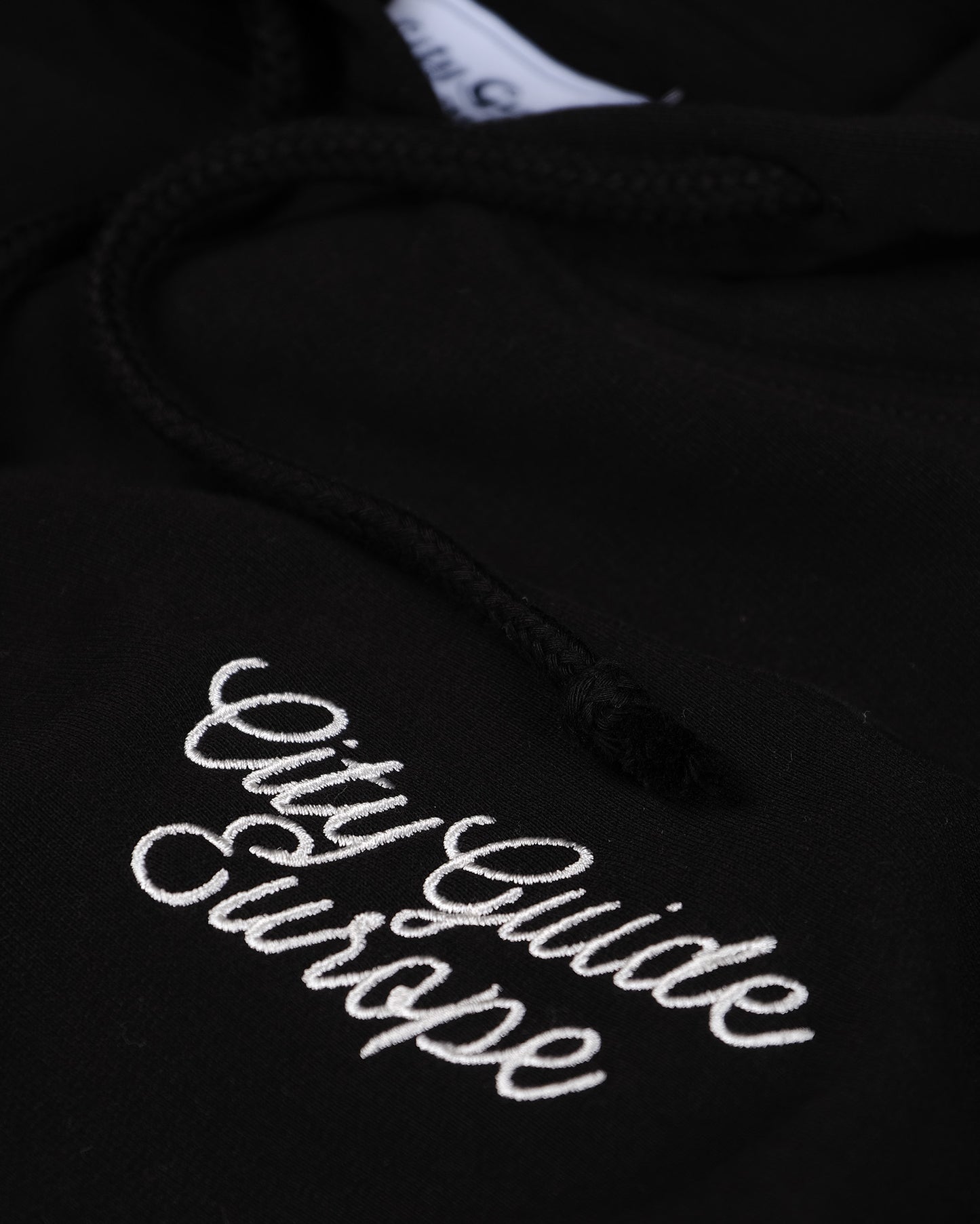 Deco Embroidery Hoodie Black