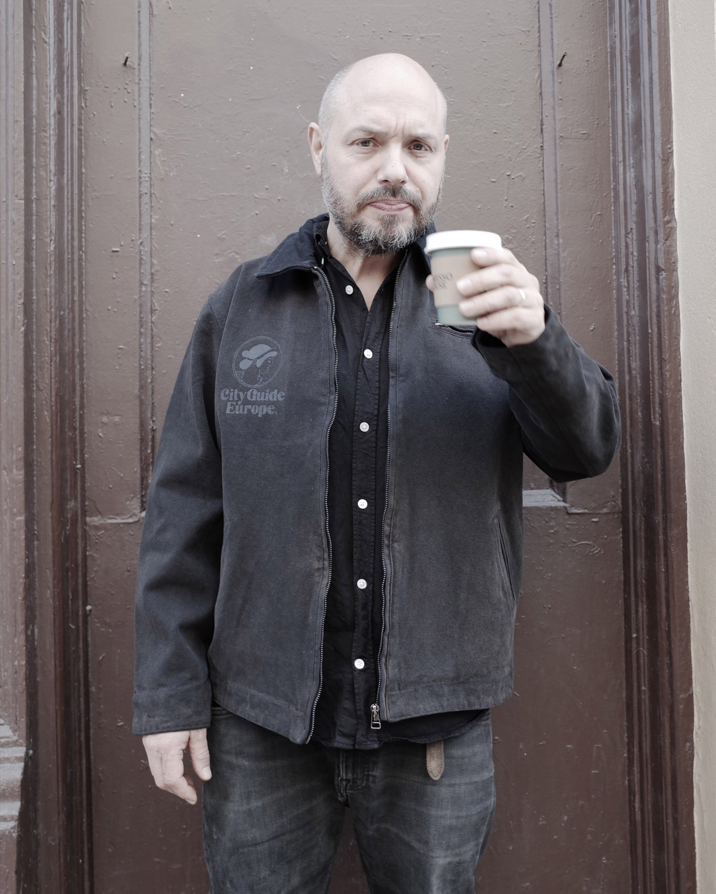 Pistone Washed Canvas Jacket Black