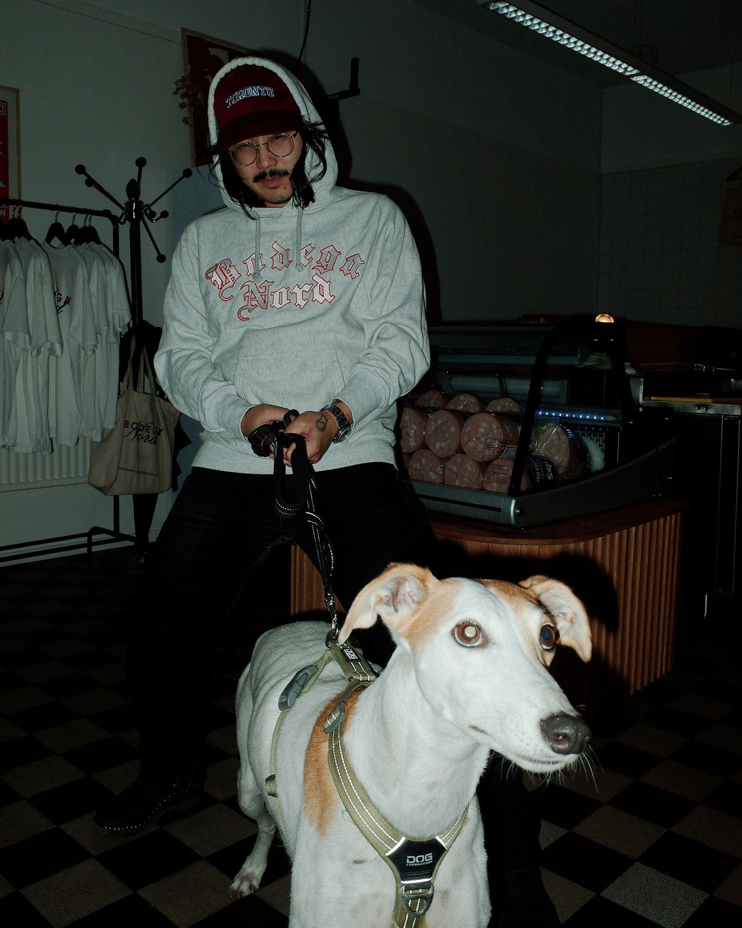 CGE x Bodega Nord Hoodie Grey Melange