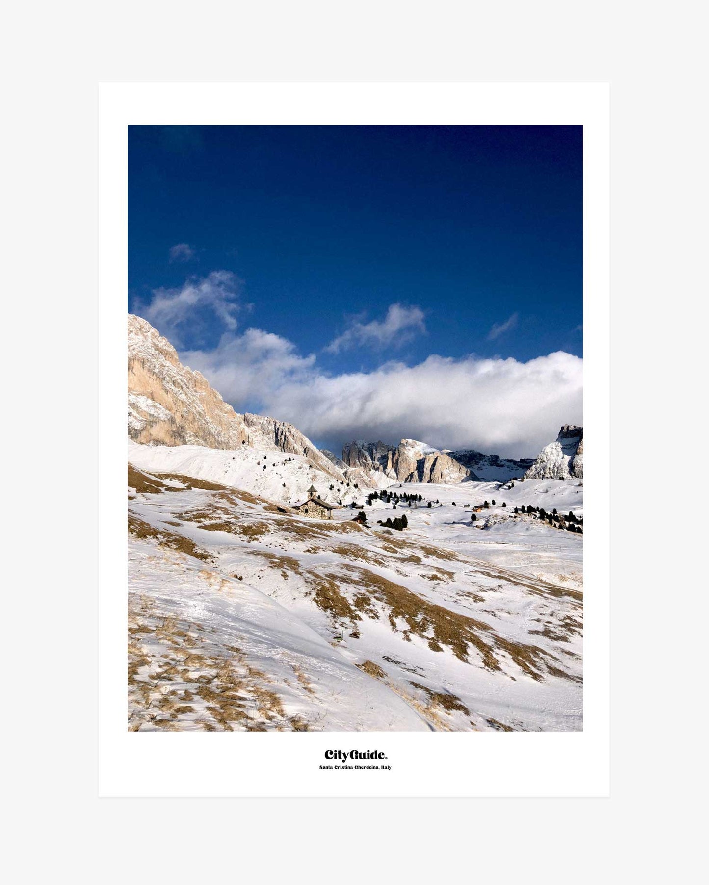 Santa Cristina Gherdeina Photo Print Poster