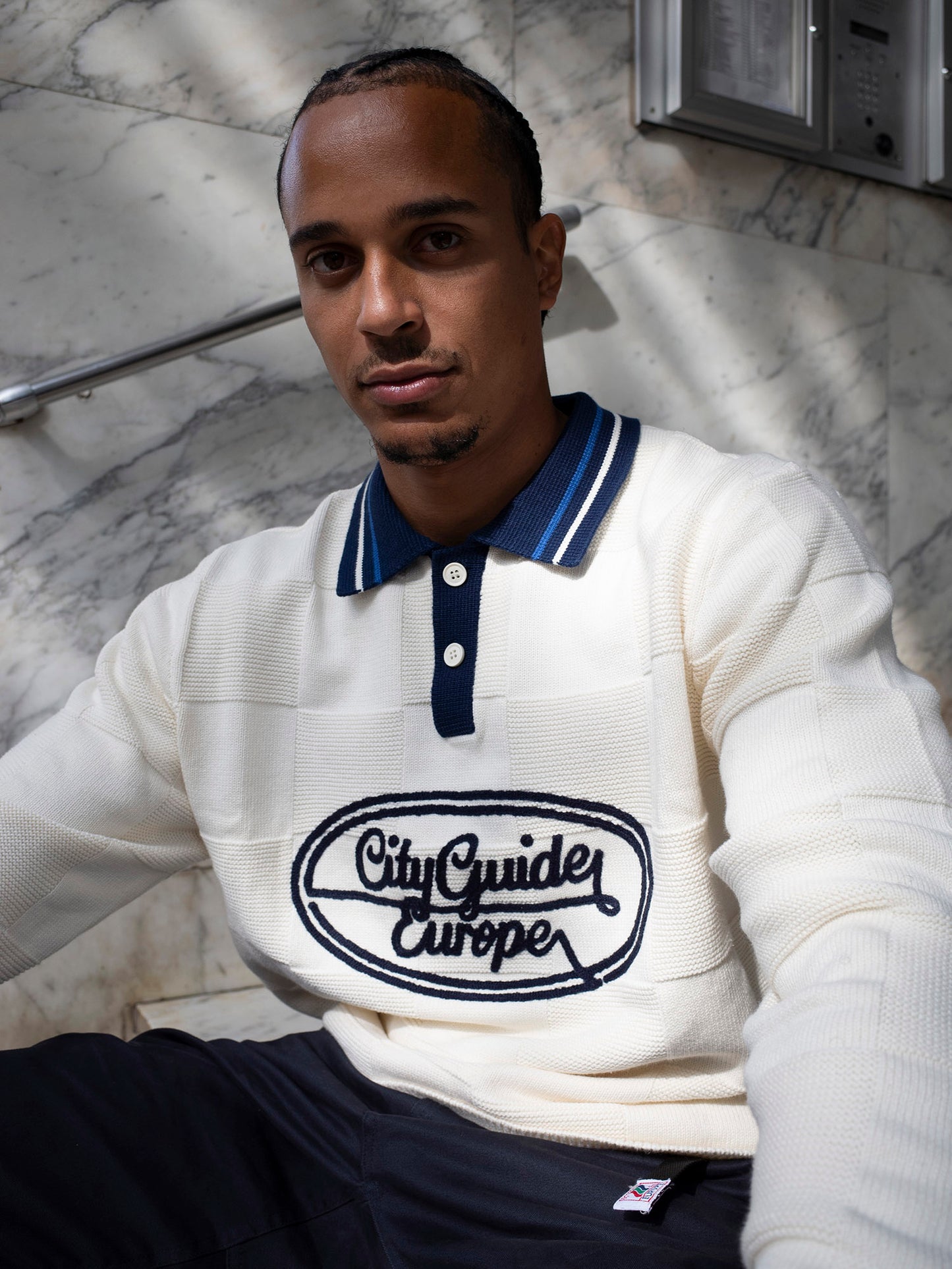 Imperia Knitted Polo Ivory