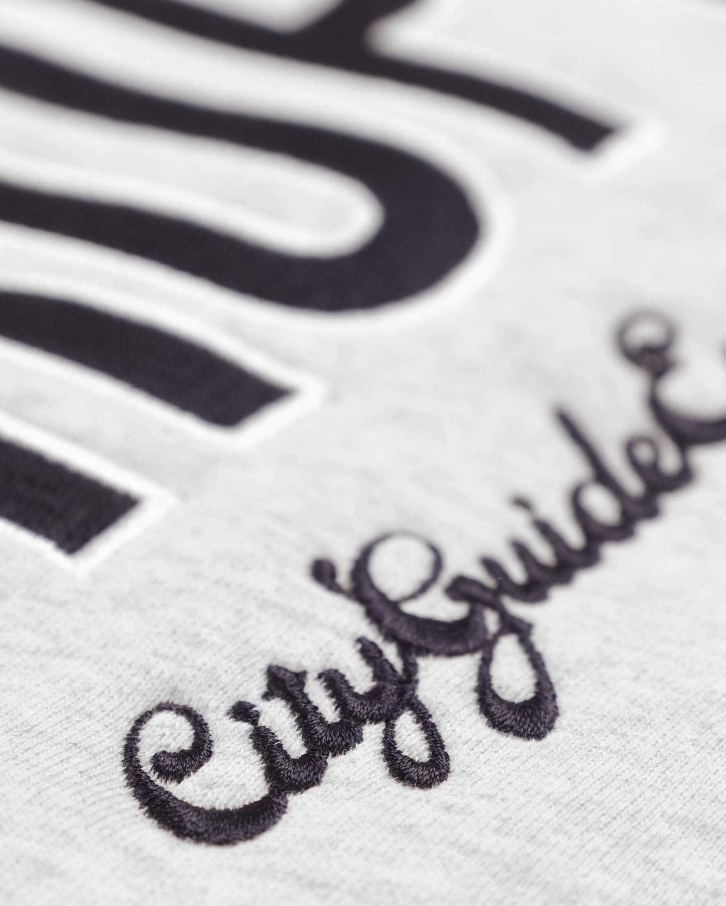 Academy Embroidery Crewneck Melange Grey