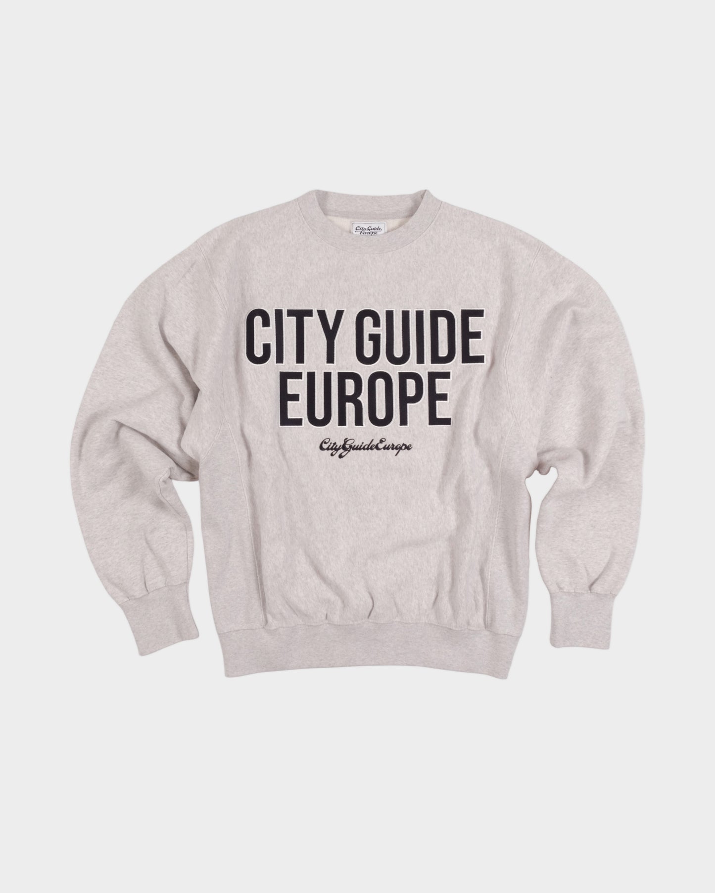 Academy Embroidery Crewneck Melange Grey