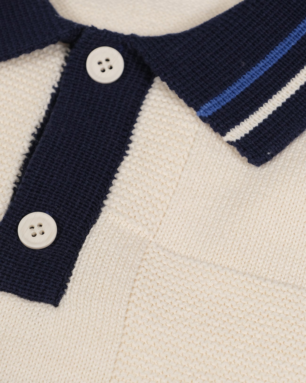 Imperia Knitted Polo Ivory