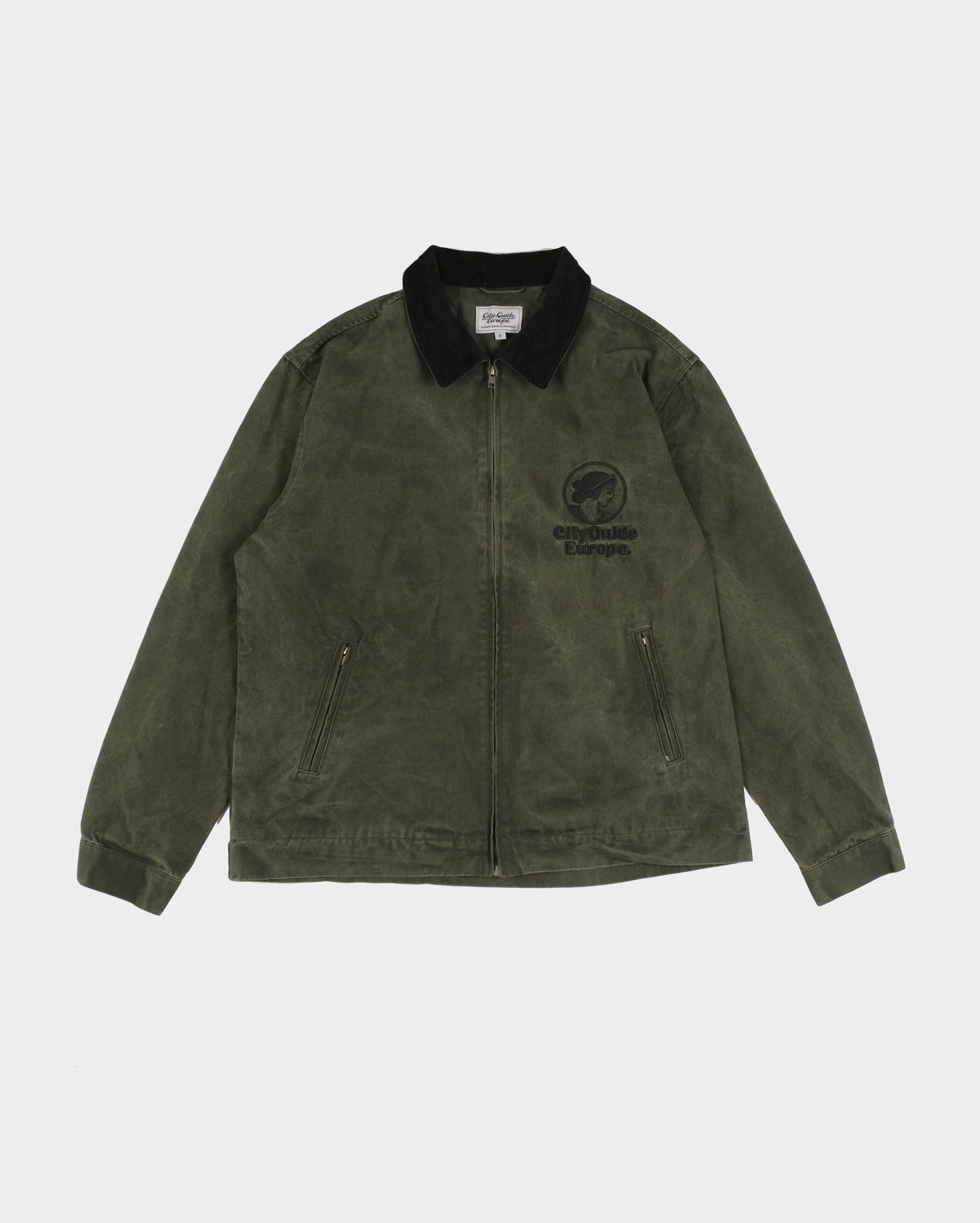 Porto Work Jacket Washed Pine Green