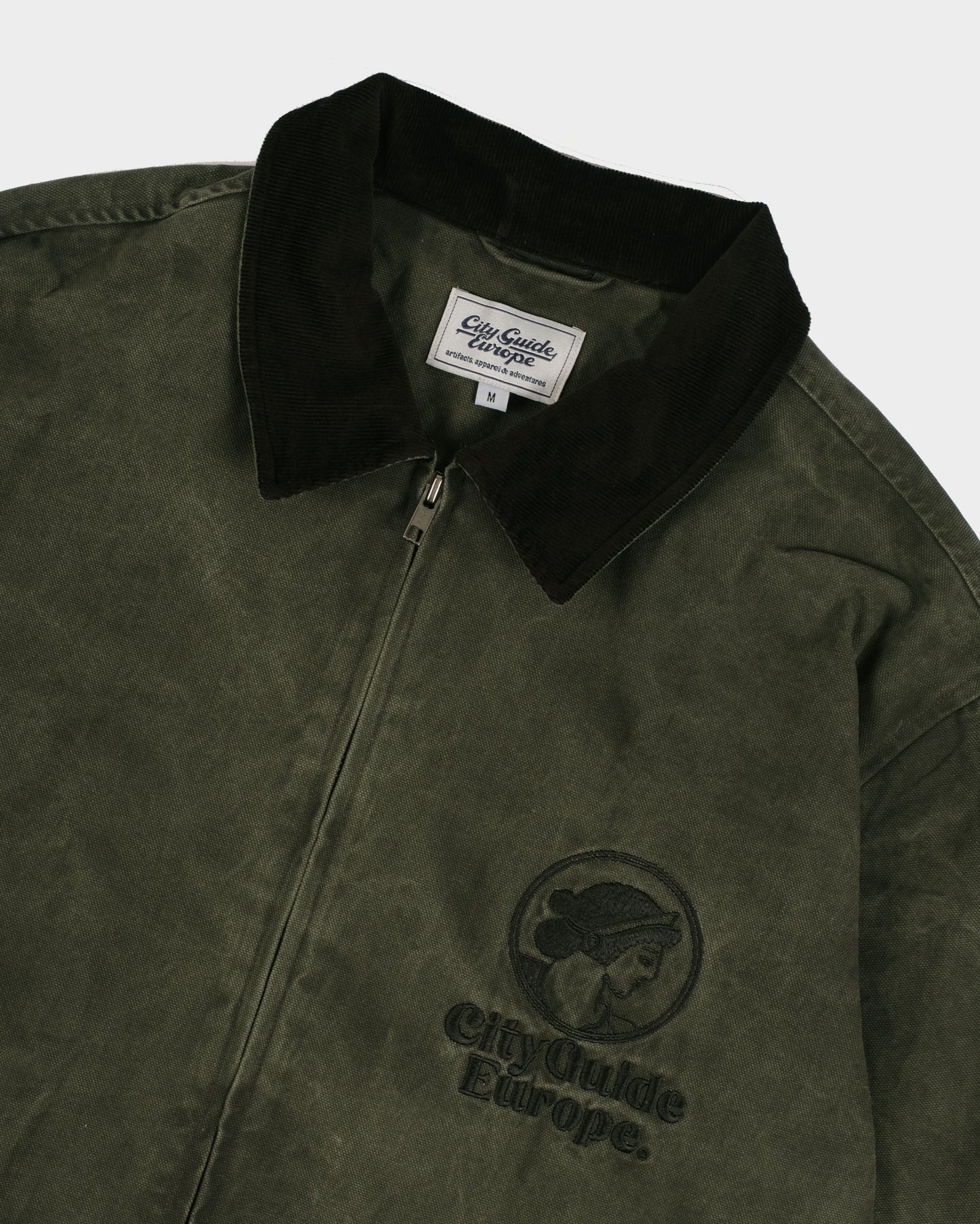 Porto Work Jacket Washed Pine Green