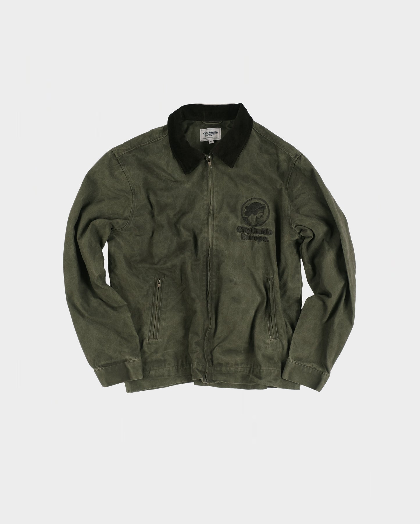 Porto Work Jacket Washed Pine Green