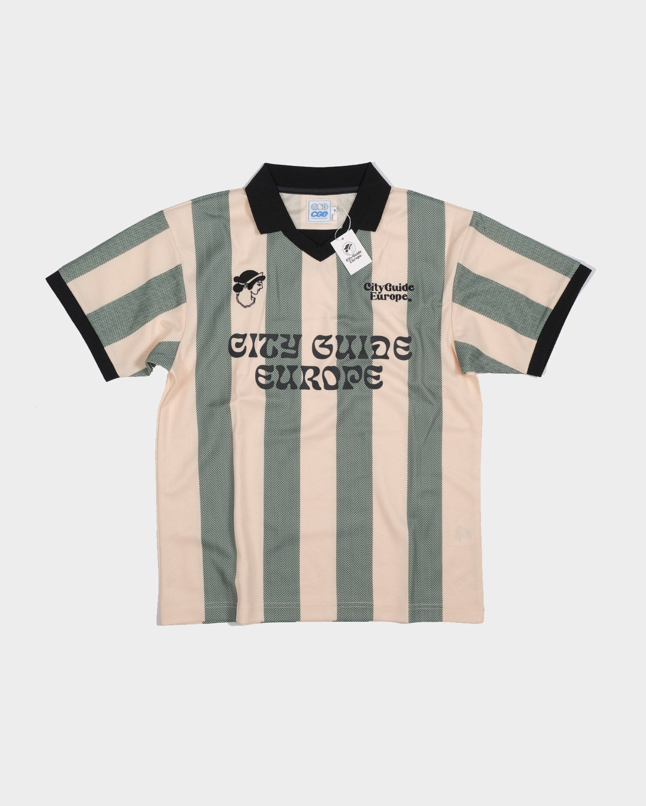 Sud Shortsleeve Jersey Natural/Dark Green