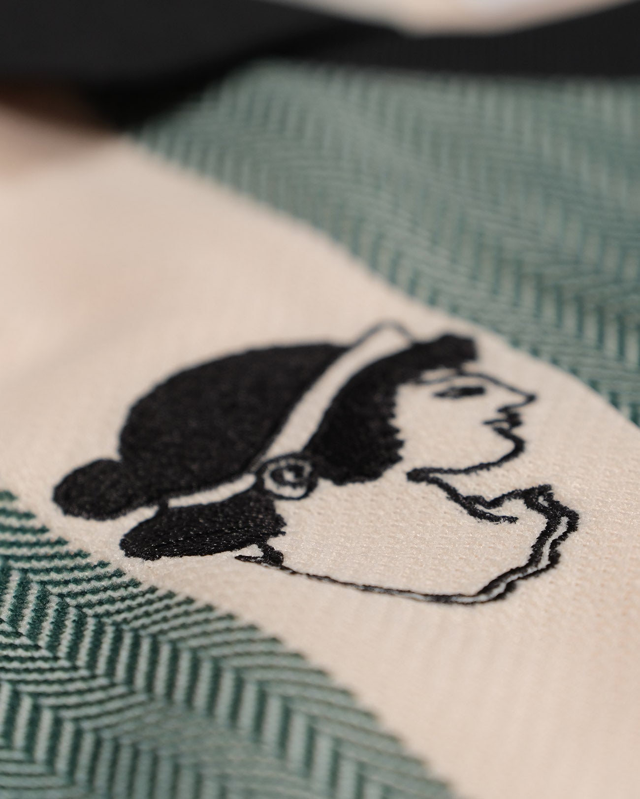 Sud Shortsleeve Jersey Natural/Dark Green